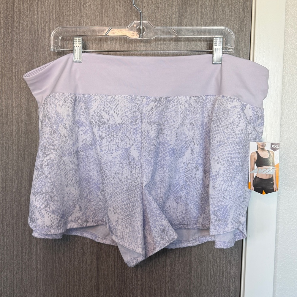 Avia White and Gray Patterned Shorts